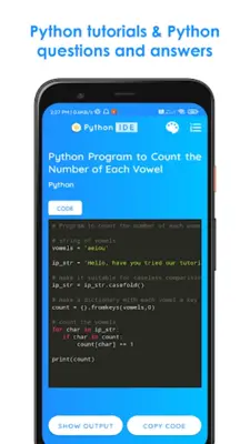 Python IDE Mobile Editor android App screenshot 0