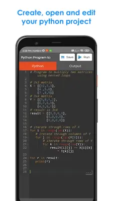 Python IDE Mobile Editor android App screenshot 5